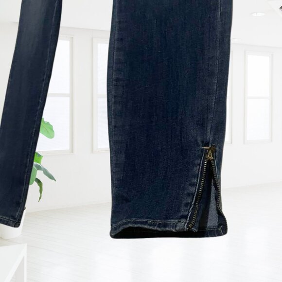Signature Levi Strauss High Rise Ankle Skinny Jeans 16 W33 | Zipper Hem - Picture 4 of 15